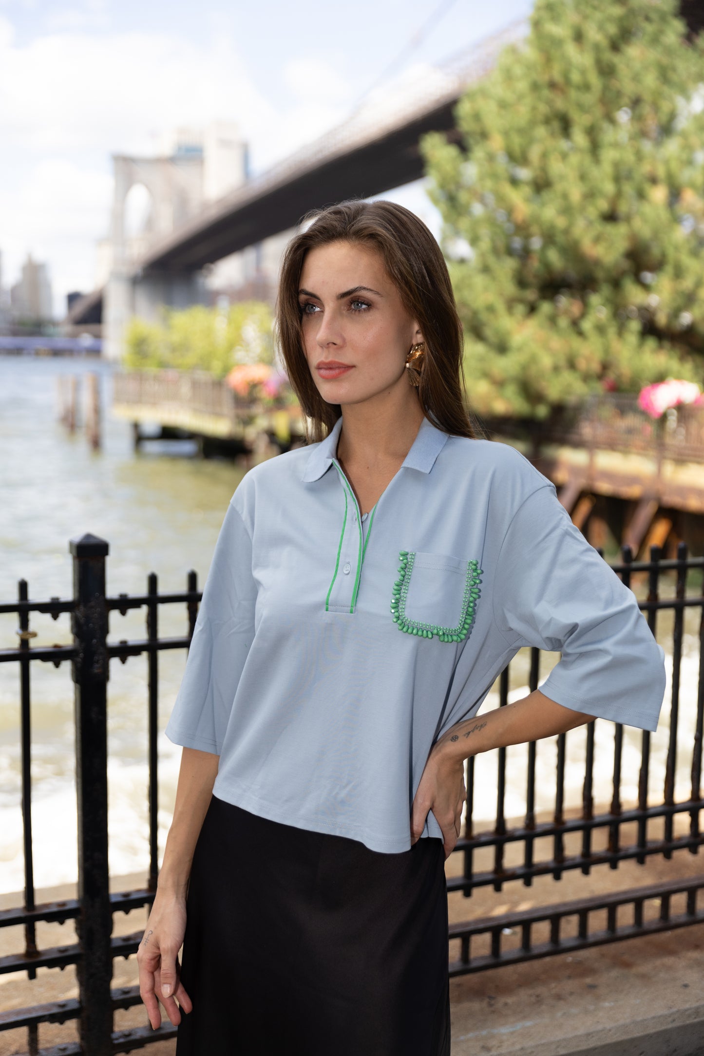 Cara Top- Blue